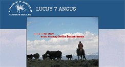 Desktop Screenshot of lucky7angus.com