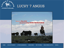 Tablet Screenshot of lucky7angus.com